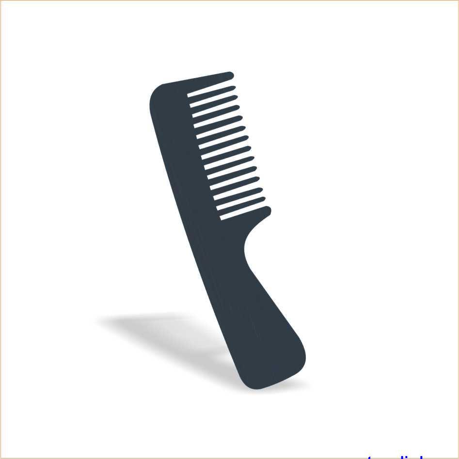 Handle plastic comb 9