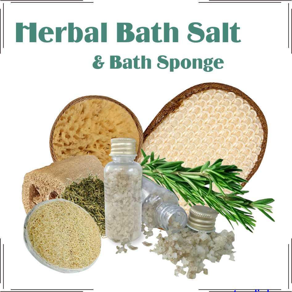 Herbal Salt And Bath Sponge